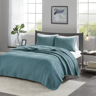 Teal Quilts, Coverlets, & Sets You'll Love | Wayfair